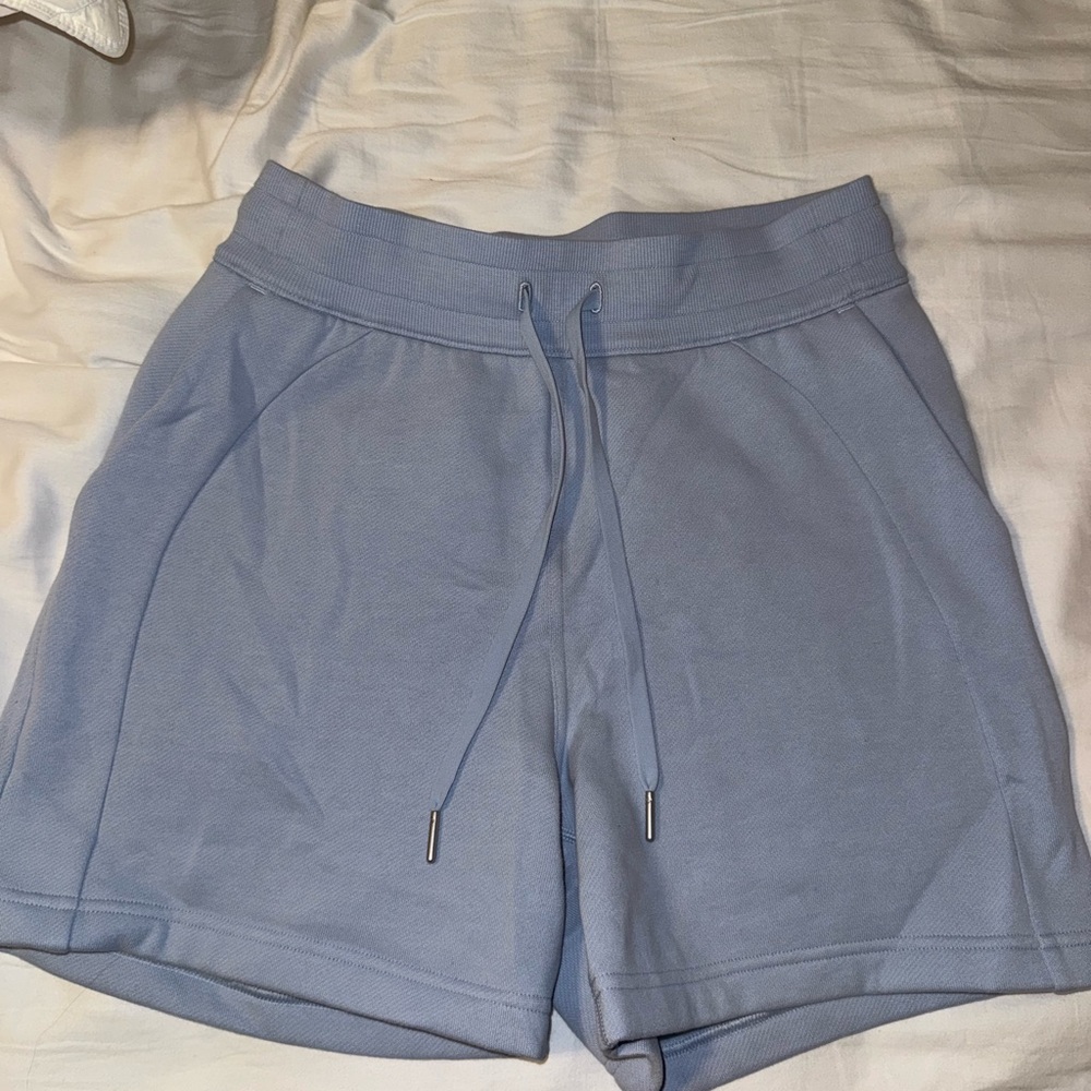 Lululemon Athletica Blue Athletic Shorts with Adjustable Waistband